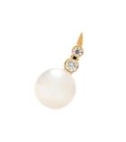 Roger Vivier Lulu Des Etoiles 14kt Gold Pearl And Diamond Right Single Earring