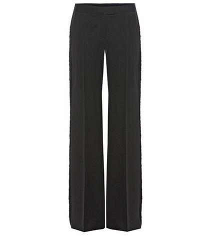 Stella Mccartney Tuxedo Fringed Wool Trousers