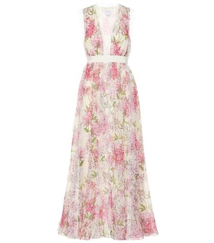 Giambattista Valli Floral Silk Dress