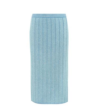 Bottega Veneta Glitter Knit Pencil Skirt