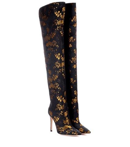 Gianvito Rossi Rennes Jacquard Over-the-knee Boots