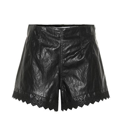 Philosophy Di Lorenzo Serafini Faux Leather Shorts