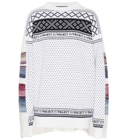 Y/project Intarsia Wool-blend Sweater