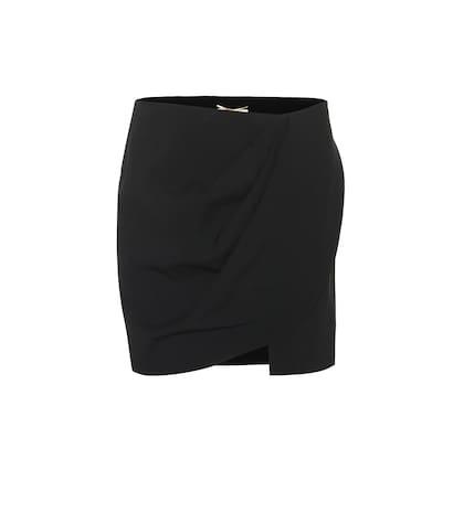 Saint Laurent Crêpe Miniskirt