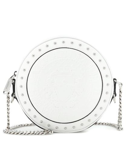 Balmain Disco Leather Shoulder Bag