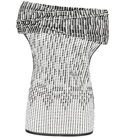 Roland Mouret Agard Knitted Wool-blend Off-the-shoulder Top