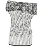 Roland Mouret Agard Knitted Wool-blend Off-the-shoulder Top