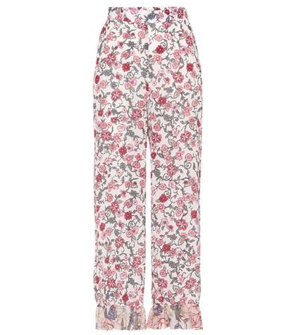 Chlo Printed Cropped Trousers