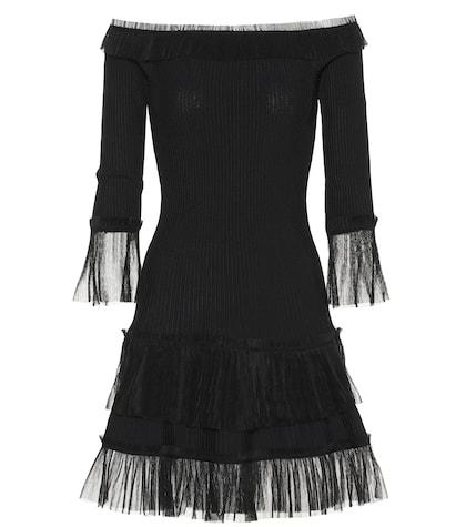 Jonathan Simkhai Tulle-trimmed Knitted Dress