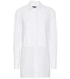 The Row Lace-trimmed Cotton Poplin Shirt