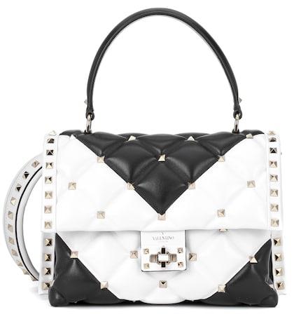 Prada Valentino Garavani Candystud Leather Shoulder Bag