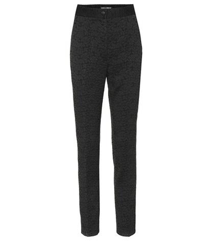 Dolce & Gabbana Floral Lace Jacquard Pants
