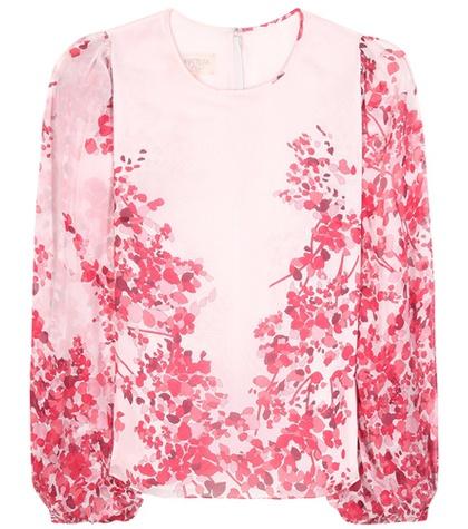 Giambattista Valli Printed Silk Top