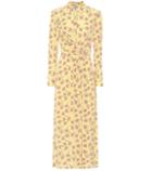 Saint Laurent Alham Floral Midi Dress