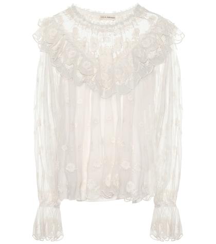 Ulla Johnson Lucien Embroidered Blouse