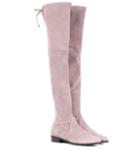 Isabel Marant Lowland Skimmer Suede Over-the-knee Boots