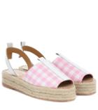 Dolce & Gabbana Gingham Platform Espadrilles