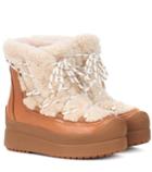 Melissa Odabash Courtney 60mm Shearling Ankle Boots