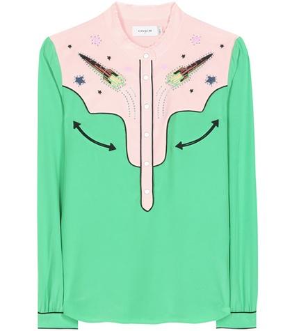 Proenza Schouler Embellished Silk Shirt
