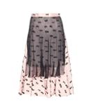 Roger Vivier Layered Jacquard Skirt