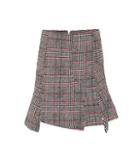 Mcq Alexander Mcqueen Plaid Wool-blend Miniskirt