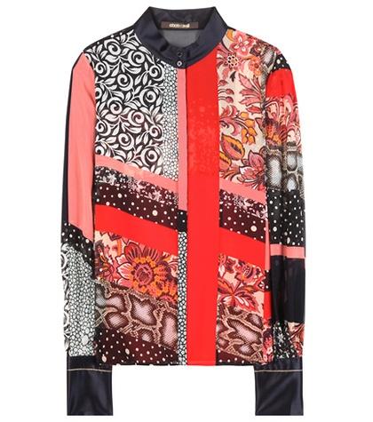 Roberto Cavalli Printed Silk Blouse