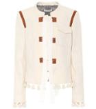 Altuzarra Avenue Leather-trimmed Cotton Jacket