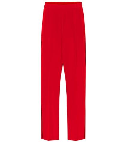 Stella Mccartney Cicely Silk Crêpe Track Pants