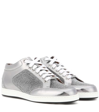 Jimmy Choo Miami Metallic Sneakers