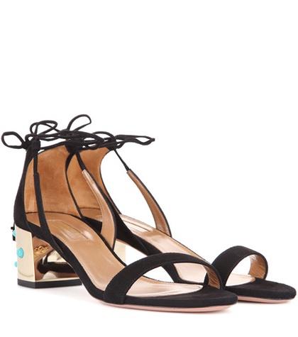 Etro Cleopatra 50 Embellished Suede Sandals