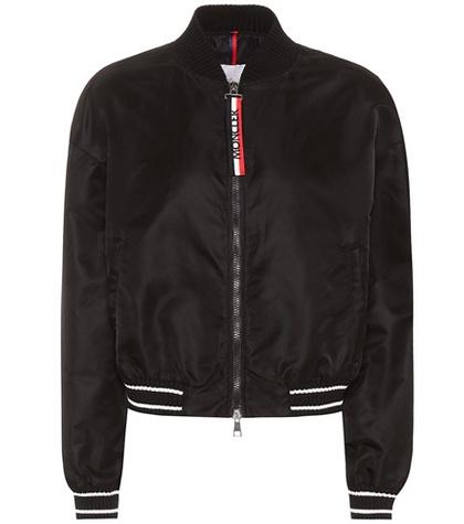 Moncler Actinote Satin Bomber Jacket
