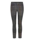 Roberto Cavalli Metallic Cotton-blend Tweed And Leather Trousers
