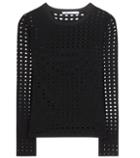 T By Alexander Wang Perforated Jersey Top
