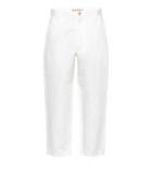 Marni Cotton And Linen Cropped Pants