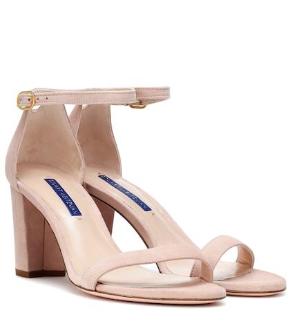 The Row Nearlynude Suede Sandals