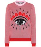 Kenzo Embroidered Eye Wool-blend Sweatshirt