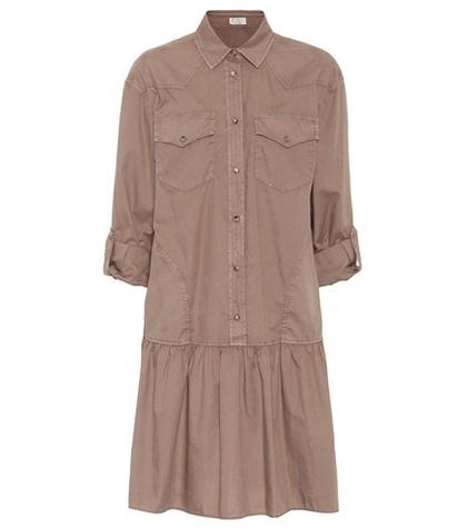 Brunello Cucinelli Cotton Poplin Dress