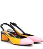 Pierre Hardy Cut Leather Slingback Pumps