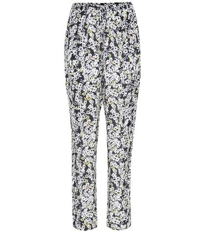 See By Chlo Floral-printed Silk-blend Trousers