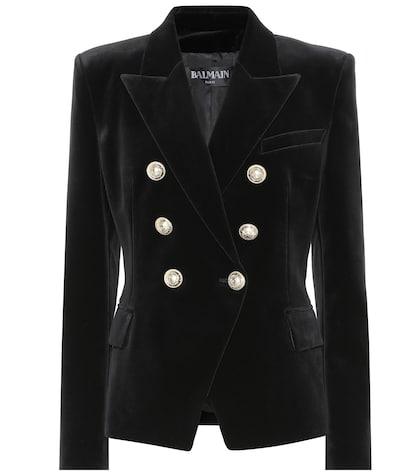 Balmain Embellished Velvet Blazer