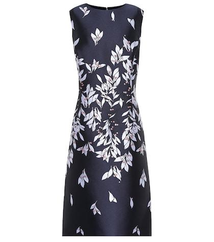 Oscar De La Renta Printed Midi Dress