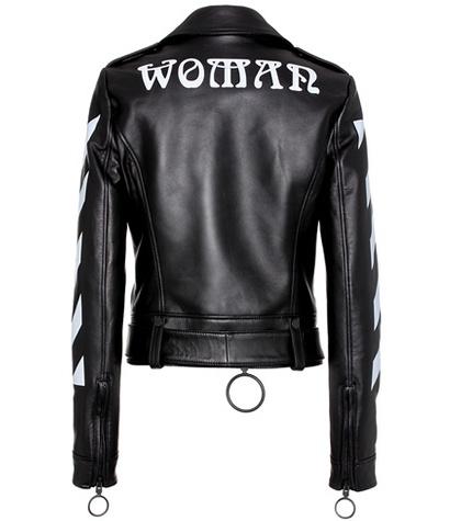 Fendi Diag Leather Biker Jacket