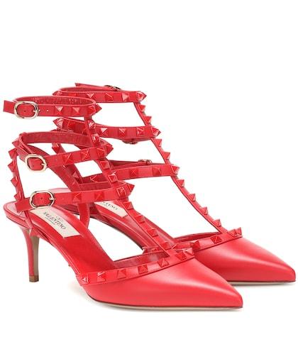 Oscar De La Renta Valentino Garavani Rockstud Leather Pumps