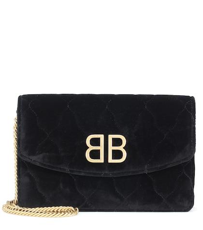 Balenciaga Bb Velvet Clutch