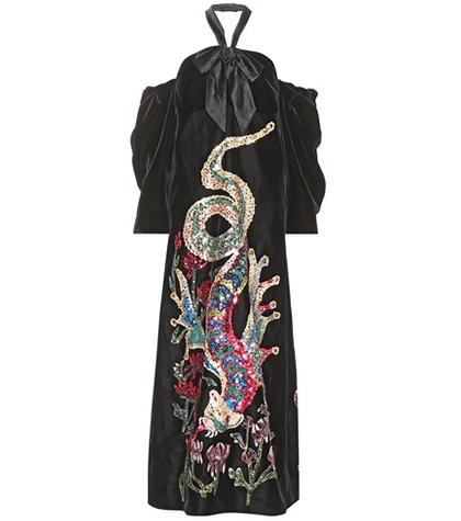 Gucci Sequinned Velvet Gown