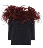 Y/project Off-the-shoulder Stretch Wool Blazer