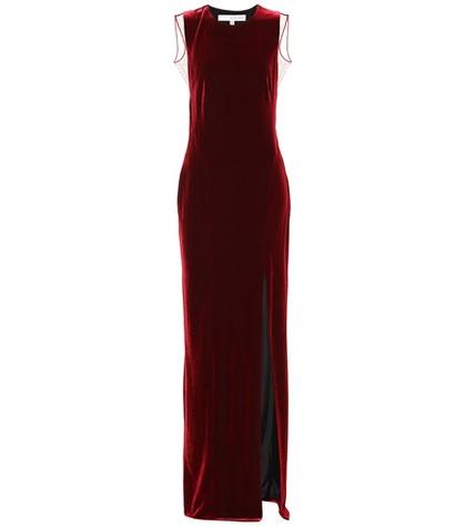 A.p.c. Crescent Velvet Maxi Dress