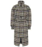 Miu Miu Checked Wool-blend Coat