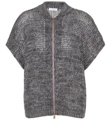 Brunello Cucinelli Linen Blend Zip-front Cardigan