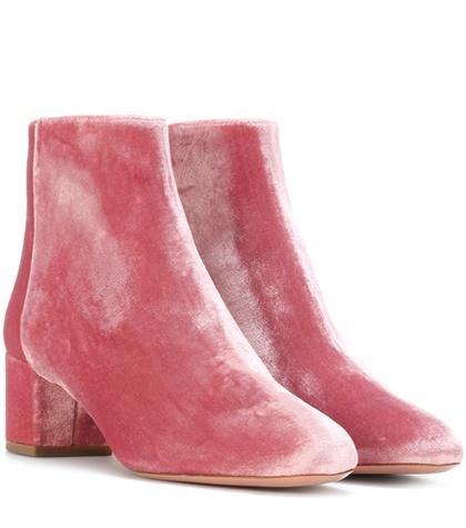 Marco De Vincenzo Brooklyn 50 Velvet Ankle Boots
